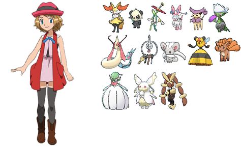 Pokemon Xy The Series My Fantasy Team For Serena By