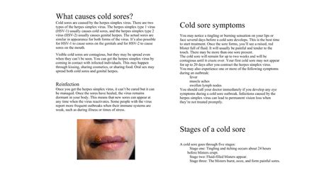 How To Get Rid Of Cold Sore Howtogetridofcoldsores Page 2
