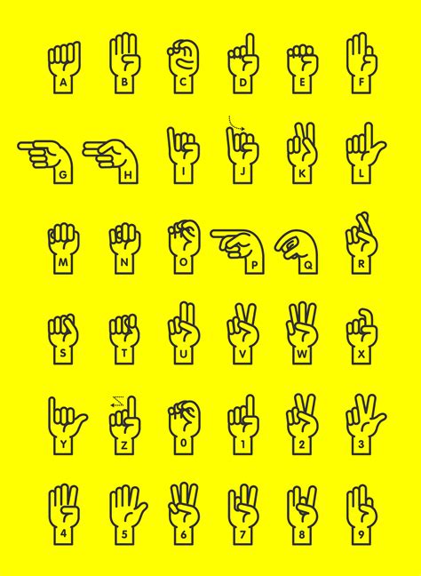 Sign Language Alphabet on Behance