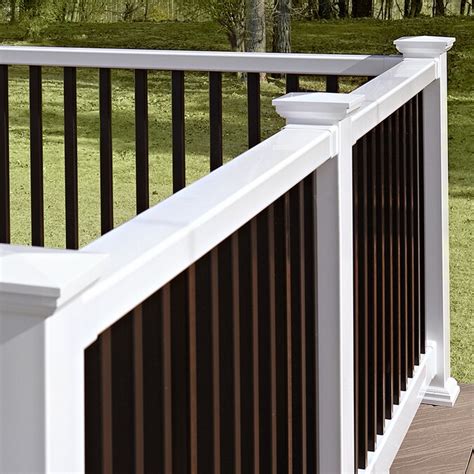 Fiberon Traditional White Deck Handrail In The Deck Railing Department