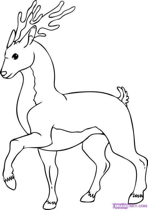 How To Draw A Cartoon Deer Step By Step Cartoon Animals Animals