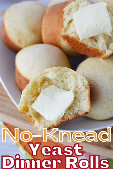 homemade no knead yeast rolls recipe using a blender