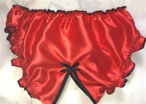 Made To Order Crotchless Satin Sissy Knickers Any Size Any Etsy