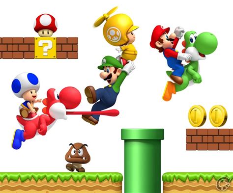 New Super Mario Bros Wii Wallpaper Video Games Blogger