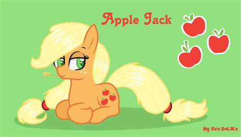 Mlp Apple Jack By Eva Dolika Applejack Jack Apple