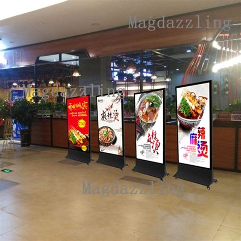 Restaurant Outdoor Movable Double Sided Magnetic Led Illuminated Menu