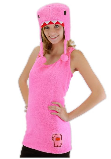 Pink Domo Adult Womens Costume