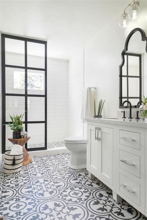 5 Amazing Bathroom With Beautiful Tile Flooring Ideas