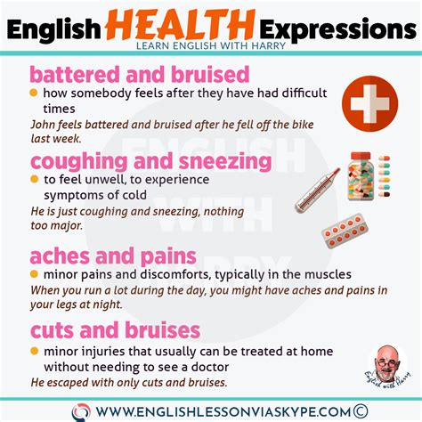 Fixed English Expressions About Health Learn English With Harry