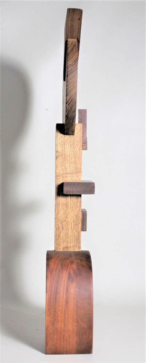 Signed Modern Abstract Constructivist Styled Wooden