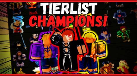 Ranking Every Single Champion In Anime Fighting Simulator Champions