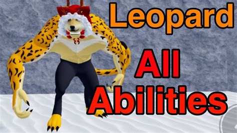 Quickest Leopard Fruit All Abilities Showcase Blox Fruits Youtube