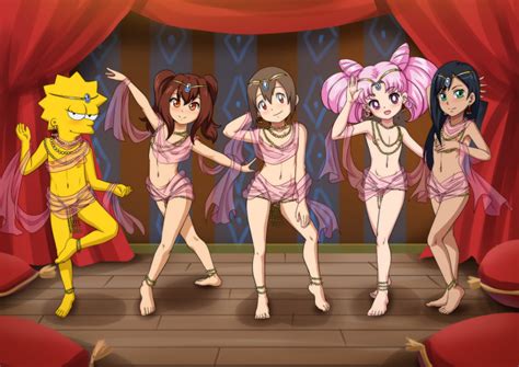 The Dark Mangaka Chibi Usa Lisa Simpson Yagami Hikari Bishoujo Senshi Sailor Moon Digimon