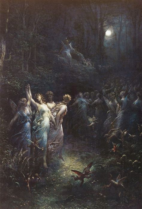 Gustave Doré ~ A Midsummer Nights Dream Dream Painting A Midsummer