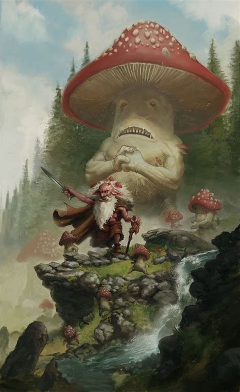 Mushroom Man Dark Fantasy Art Fantasy Artwork Creature Concept Art