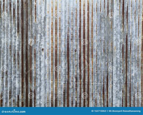 Old Rusty Galvanized Corrugated Iron Siding Texture Backgrounda Rusty
