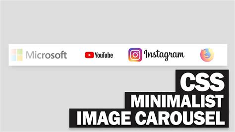 Minimalist Css Image Carousel Tutorial Youtube