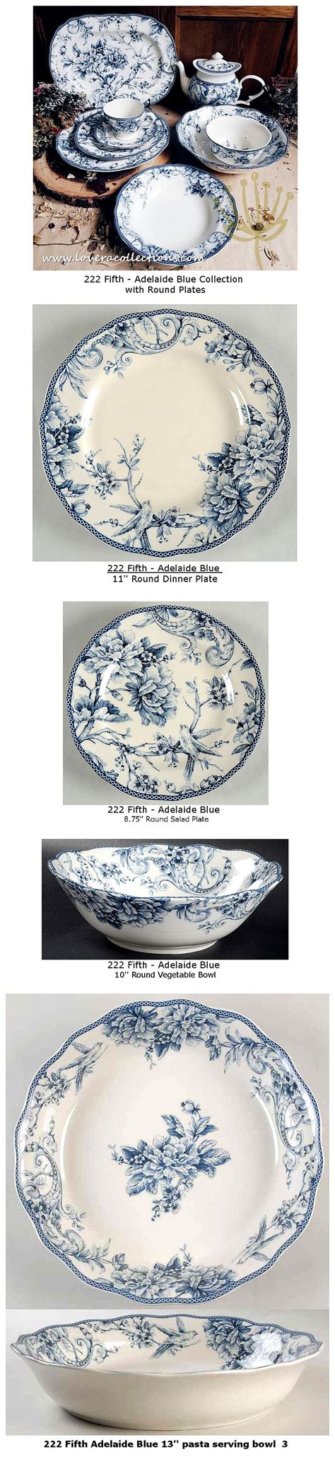 222 Fifth Adelaide Blue And White Collection Round