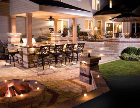 Low vottage lighting for your outdoor kitchen and other spaces plus provides 23. Outdoor Kitchens that Use Lighting and Texture to Stunning ...
