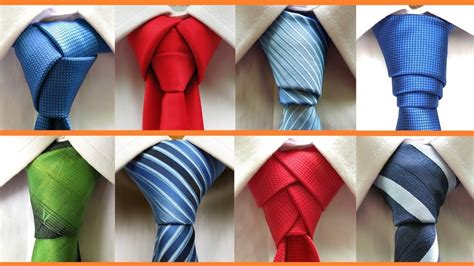 8 Different Ways To Tie A Necktie How To Tie A Tie Youtube Tie A