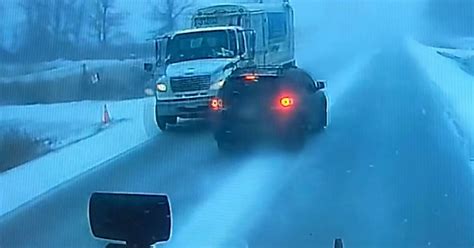 Dashcam Captures Ontario Driver Nearly Crashing Into Truck While