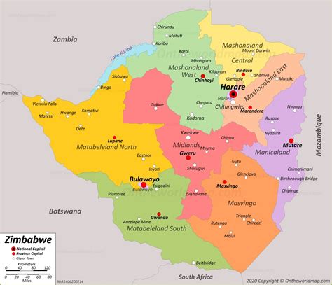 Zimbabwe Map Detailed Maps Of Zimbabwe