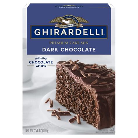 Ghirardelli Dark Chocolate Premium Cake Mix Shop Baking Mixes At H E B