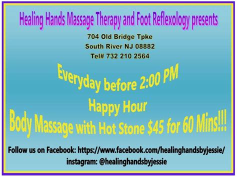 healing hands massage therapy and foot reflexology south river nj