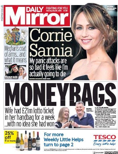 Read a digital version of the newspaper on your computer, tablet or smart phone using either an app or a web browser. Read full digital edition of Daily Mirror newspaper from ...