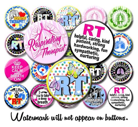 Respiratory Therapist Appreciation Button Set 125 Inch Etsy Party