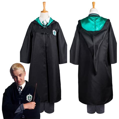 Kid Gryffindor Cloak Slytherin School Uniform Draco Malfoy Cosplay