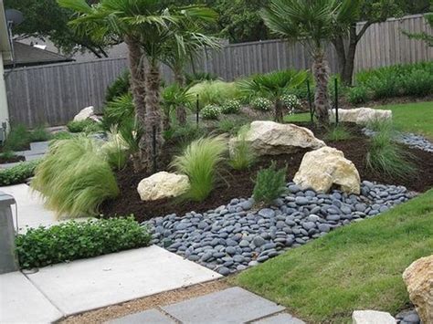 Cool Front Yard Rock Garden Ideas Grasses Landscaping Front Yard