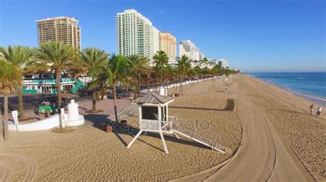 Fort Lauderdale Beach And A1a Road Aerial Video — Stock Video © Aiisha