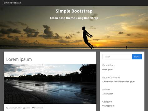 6 Best Free Bootstrap Wordpress Themes Built With Bootstrap Framework