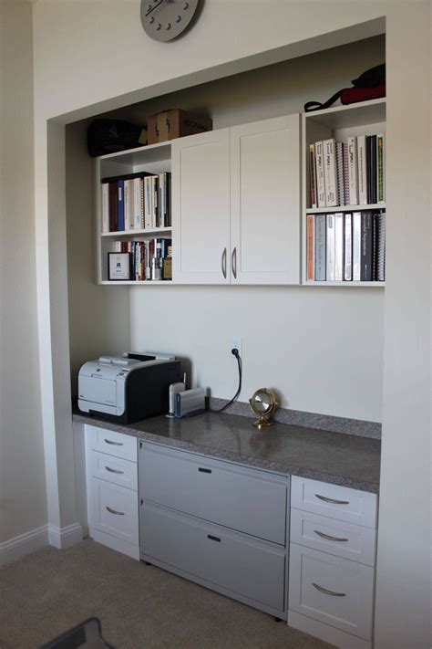 Free Closet Office Space With Diy Home Decorating Ideas