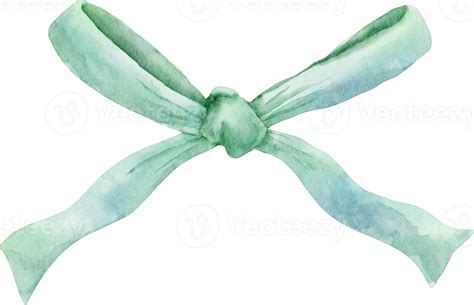 Free Watercolor Green Bow Clip Art 10987977 Png With Transparent Background