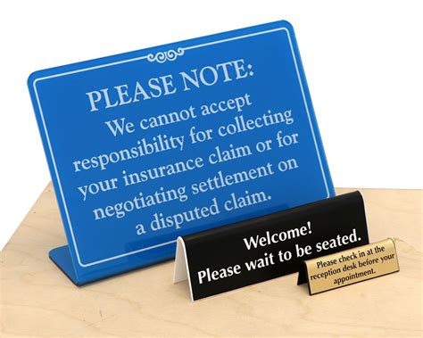 Customizable Engraved Table Top Signs Custom Desk Signs