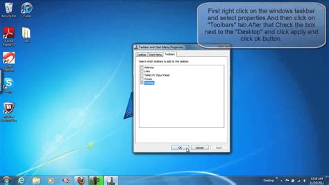 Long press (tap and hold) on an empty space on your phone's home screen until you see the widgets option. HOW TO ADD A DESKTOP TOOLBAR TO THE TASKBAR IN WINDOWS 7 ...