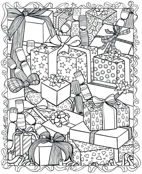 Difficult Christmas Coloring Pages For Adults At