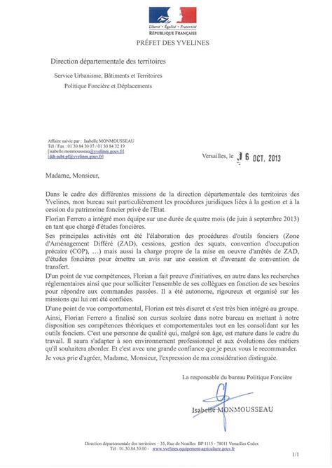 Lettre de recommandation Florian Ferrero (Lettre de ...
