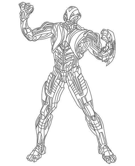 Ultron Coloring Page Avengers To Print