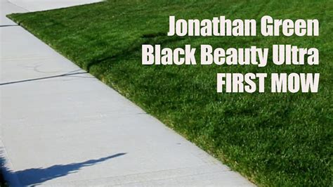Jonathan Green Black Beauty Ultra First Mow Youtube