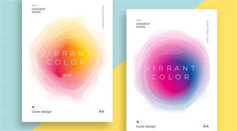 Modern And Minimalist Poster Templates With Abstract Gradients