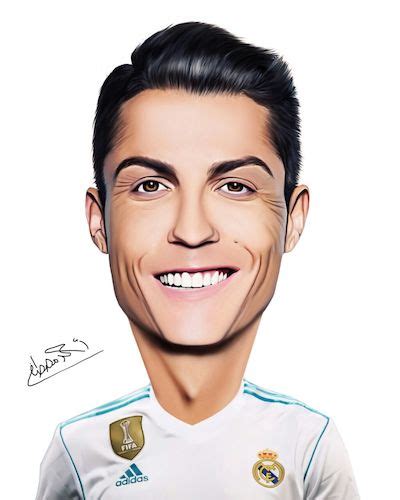 Cristiano Ronaldo By Ahmed Mostafa Famous People Cartoon Toonpool