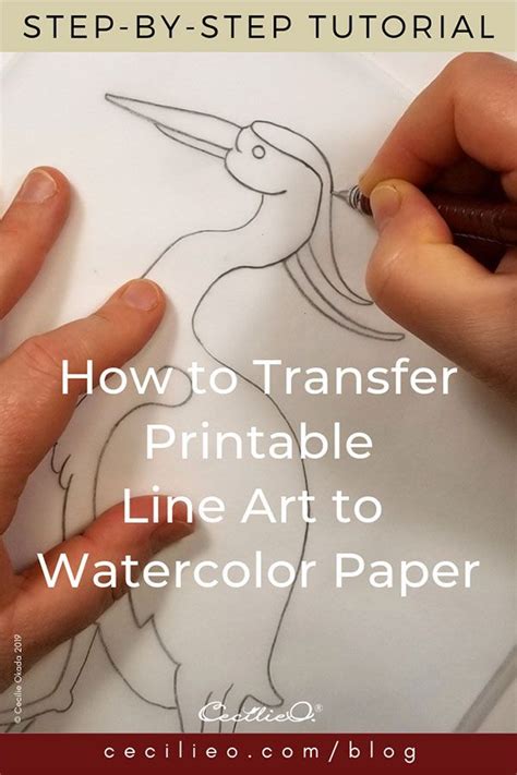How To Trace Onto Watercolor Paper Watercolor Pencil Art Watercolor