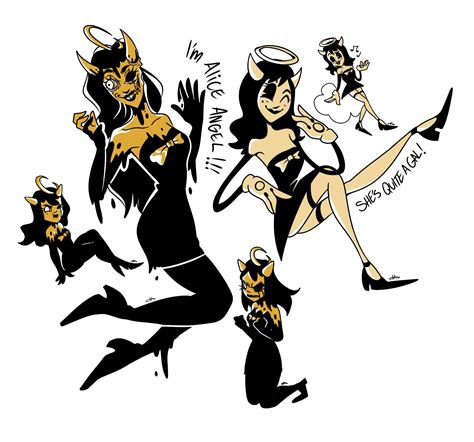 Bendy And The Ink Machine Alice Angel Male Lokisign