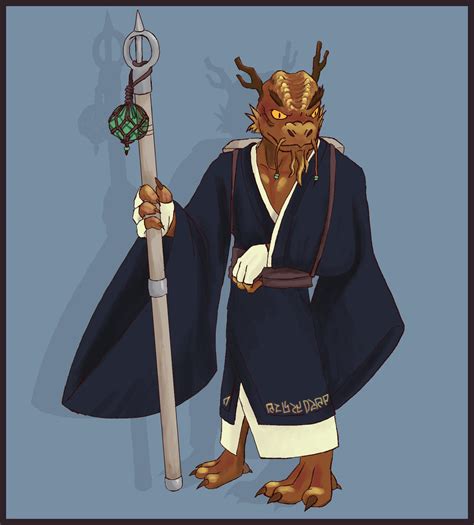 Dnd 5th Ed Dragonborn Monk By Mechanicale On Deviantart