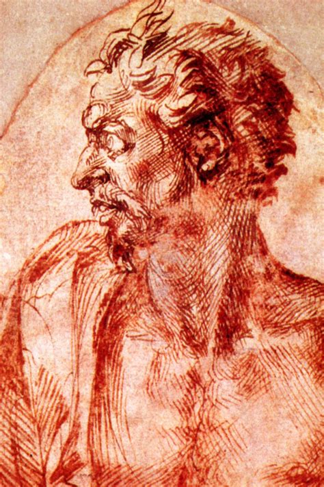Drawing Of A Man By Michelangelo Michelangelo Sketches Of People