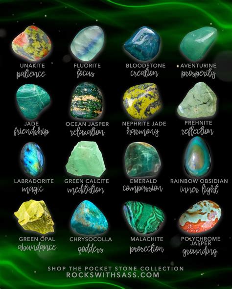 Green Crystals Minerals Crystals Stones Crystal Healing Stones