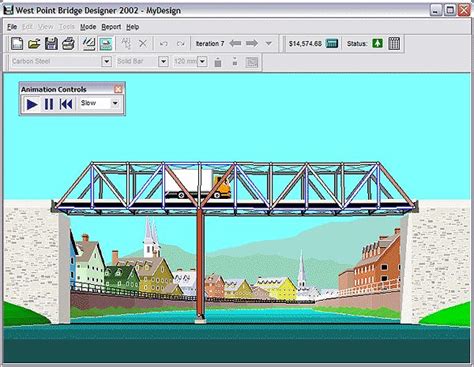 West Point Bridge Designer Program That Students Use To Create A Bridge